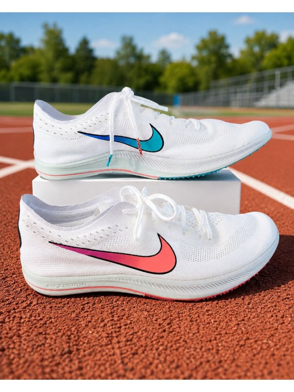 Nike Zoom X Dragonfly Track Spikes Men’s 15 White Jade Ombre Shoes CV0400-100
